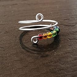 YCYHHW 2024 New Ring Fidget Ring- Rotatable Bead
