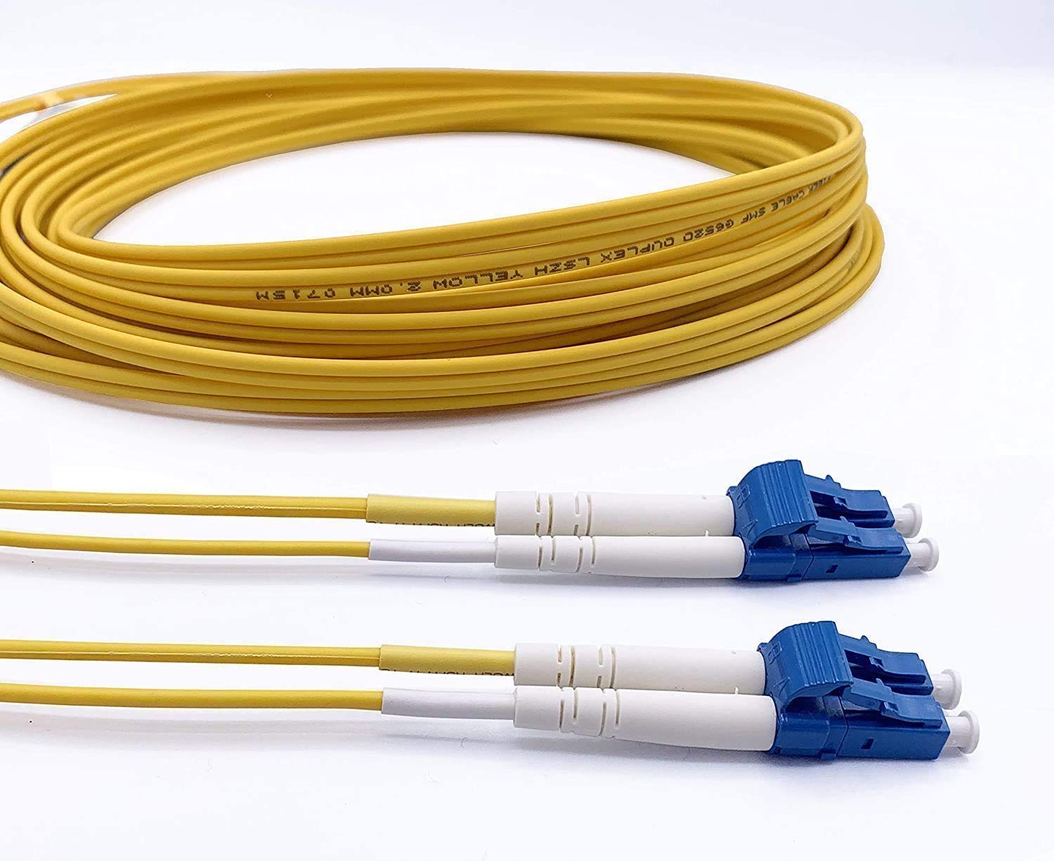 Elfcam®- Optical Fibre Cable (Optical Cable) LC/UPC to LC/UPC, OS2 Single Mode Duplex 9/125um (100M)