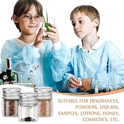 Tessco 100 Pcs 5 ml Mini Glass Bottles with Screw