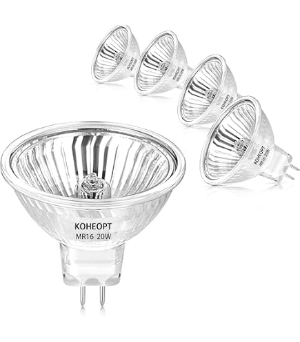 Anyray 6-Pack GU5.3 Bi-Pin Light Bulbs – 120V 35W Clear Wide Beam, Dimmable, 2500-Hour Life
