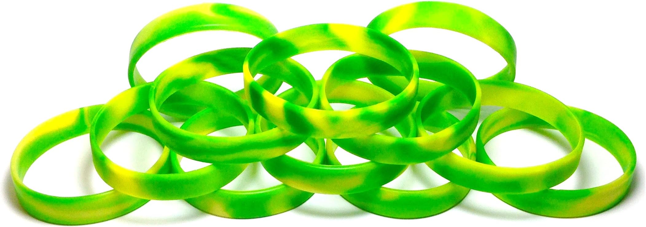 TheAwristocrat_USA Company_1 Dozen Multi-Pack Blank Wristbands Bracelets Silicone Rubber - Select from a Variety of Colors
