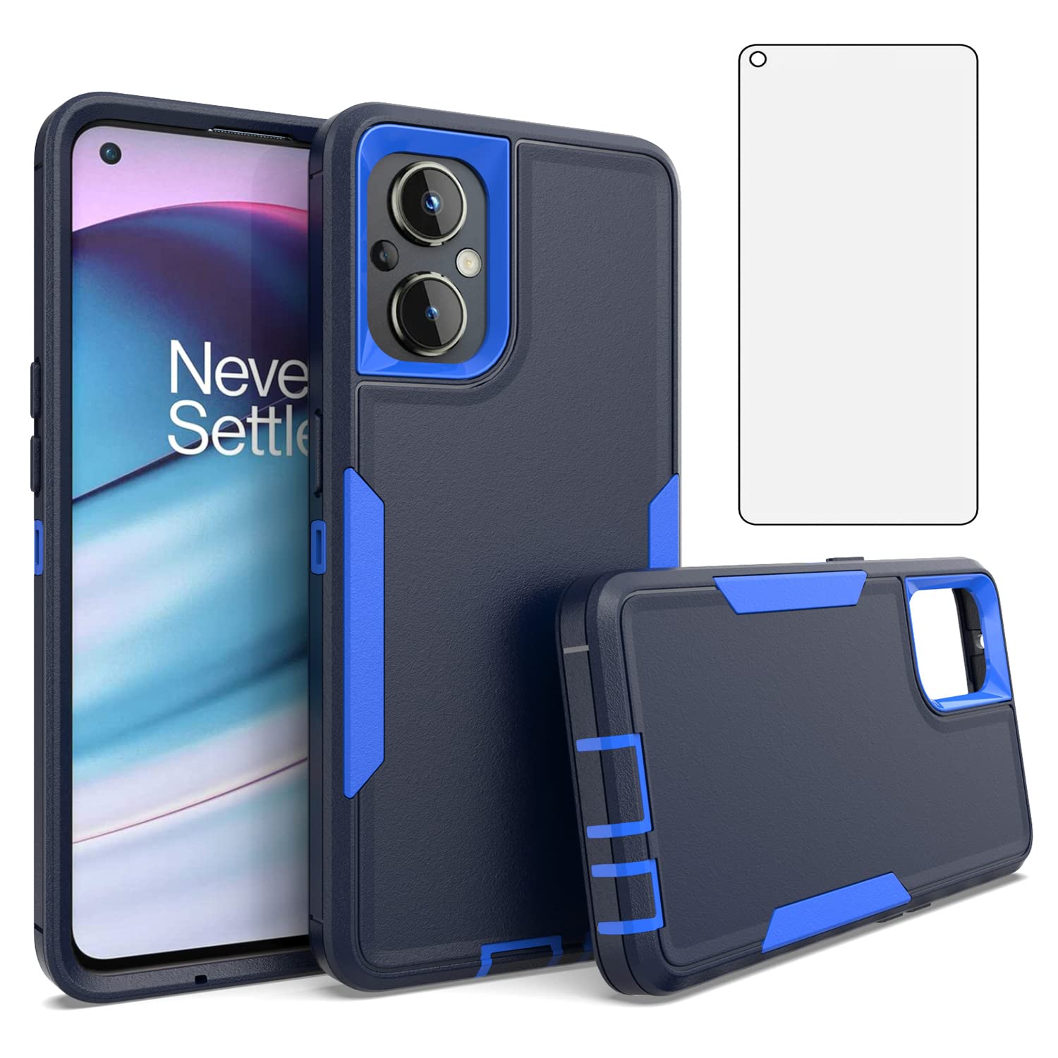 EASSGU [Telaio Elettrolitico Custodia per OnePlus Nord CE 2 Lite 5G (6.59 Inches) Cover Protettiva in Morbido Silicone TPU - Viola