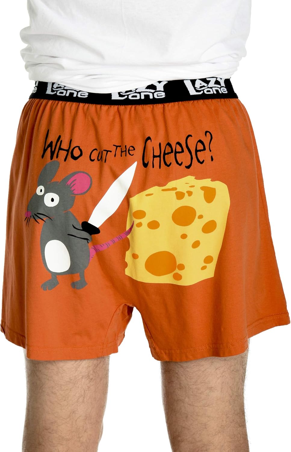 Who Cut The Cheese? Soft Comical Boxers for Men by LazyOne