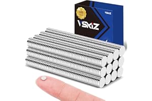 VSKIZ 500 Pieces Small Magnets, 5x1mm Small Magnets Rare Earth Magnets Tiny Neodymium Disc Magnets for Fridge, Durable Little Mini Magnets for Crafts, DIY, Kitchen, Whiteboard, Office, Dry Erase Board