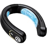 COMLIFE Neck Air Conditioner, 3-Speed Portable Neck Fan with Ice Cooler, 5000mAh Rechargeable Battery Operated Personal Air Conditioner, Hands-Free Bladeless Neck Fan for Sports Travel Outdoor Indoor