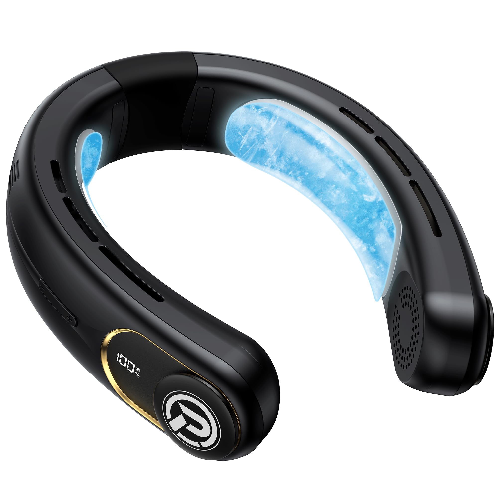 Photo 1 of COMLIFE Neck Air Conditioner, 3-Speed Portable Neck Fan with Ice Cooler, 5000mAh Rechargeable Battery Operated Personal Air Conditioner, Hands-Free Bladeless Neck Fan for Sports Travel Outdoor Indoor