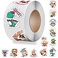 1Step2Dream 500 Spanish Super Animal Rewards Stickers for Students | Classroom Supplies for Teacher | Motivational Stickers for Kids