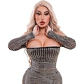 VMOPEOT Breastplate for Crossdressers, Silicone Breast Forms for Transgender Drag Queen Fake Boobs for Cosplay