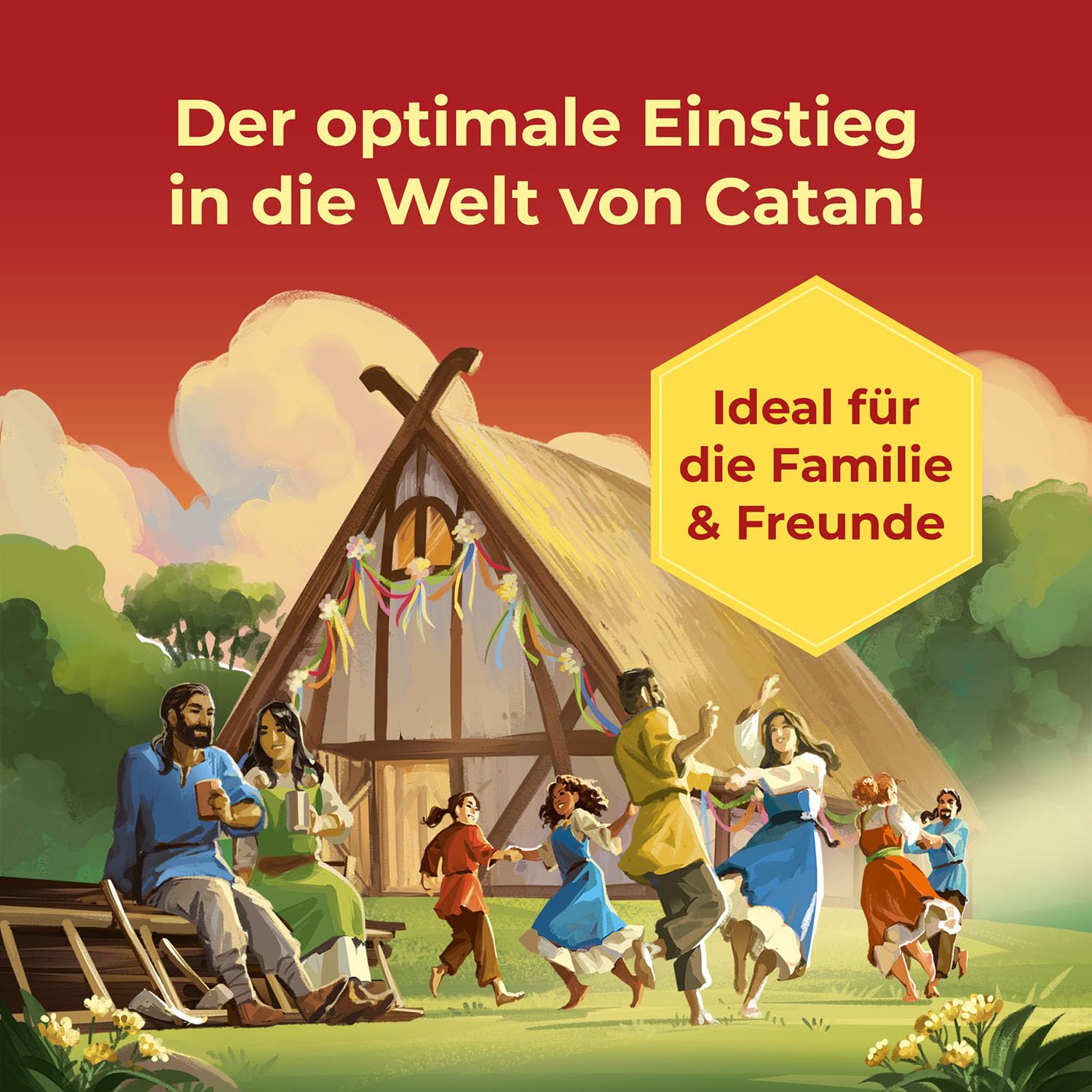 KOSMOS 684655 Catan - Das Spiel, Basisspiel Siedler von Catan, Strategiespiel für 3-4 Personen ab 10 Jahren, Brettspiel-Klassiker, Familienspiel, Gesellschaftsspiel 4