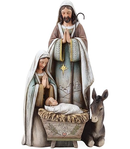 Appendino Enesco Holy Family | 10 Cm, Multicolore, Dettagli Intarsiati, Qualità Da Collezione