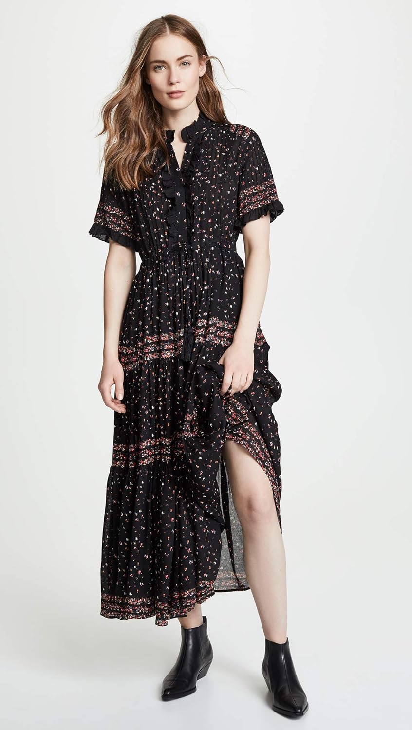 rare feeling pleated maxi dress