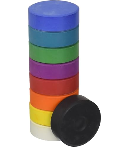 Sax Non-Toxic Giant Tempera Paint Cakes with Tray - 2 1/4 x 3/4 inch