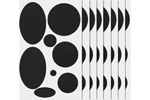 8 Sheets/64pcs Down Jacket Repair Patch, Black Self Adhesive Nylon Repair Patch Tape Washable Fabric Outerwear Repair Tape fo