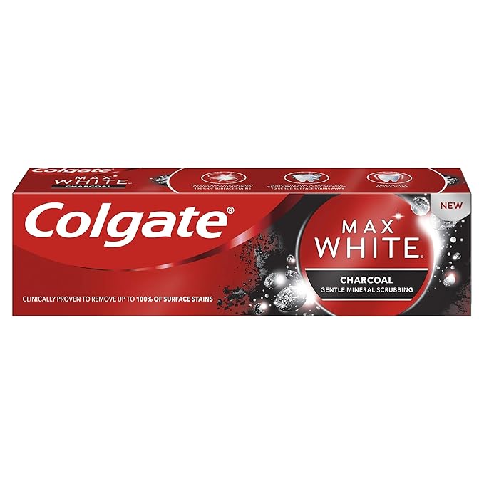 Colgate Max White Charcoal Whitening Toothpaste 75ml Amazon.co.uk
