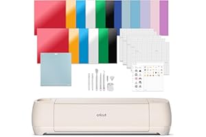 Cricut Explore 4 – Machine de découpe intelligente (coquillage) | Ensemble de fiançailles – Comprend du vinyle intelligent, d