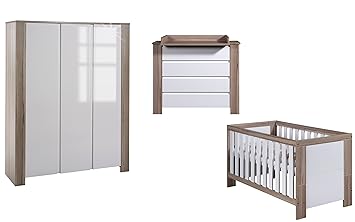 Schardt Kinderzimmer Cube Olive Bestehend Aus Kombi Kinderbett Und 3 Turigem Kleiderschrank Amazon De Baby