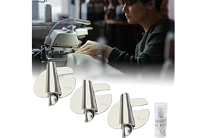 GROLOMO Sewing Rolled Hemmer Foot,3-8MM Wide Rolled Pressure Foot,Sewing Machine Presser Foot Hemmer Foot,Hemmer Attachment Folder Curler Parts,Universal Sewing Machine Attachments (3pcsA)