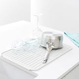 Brabantia Silicone Dish Drying Mat Steel Light Grey 43.8 x 32.5 cm view 5