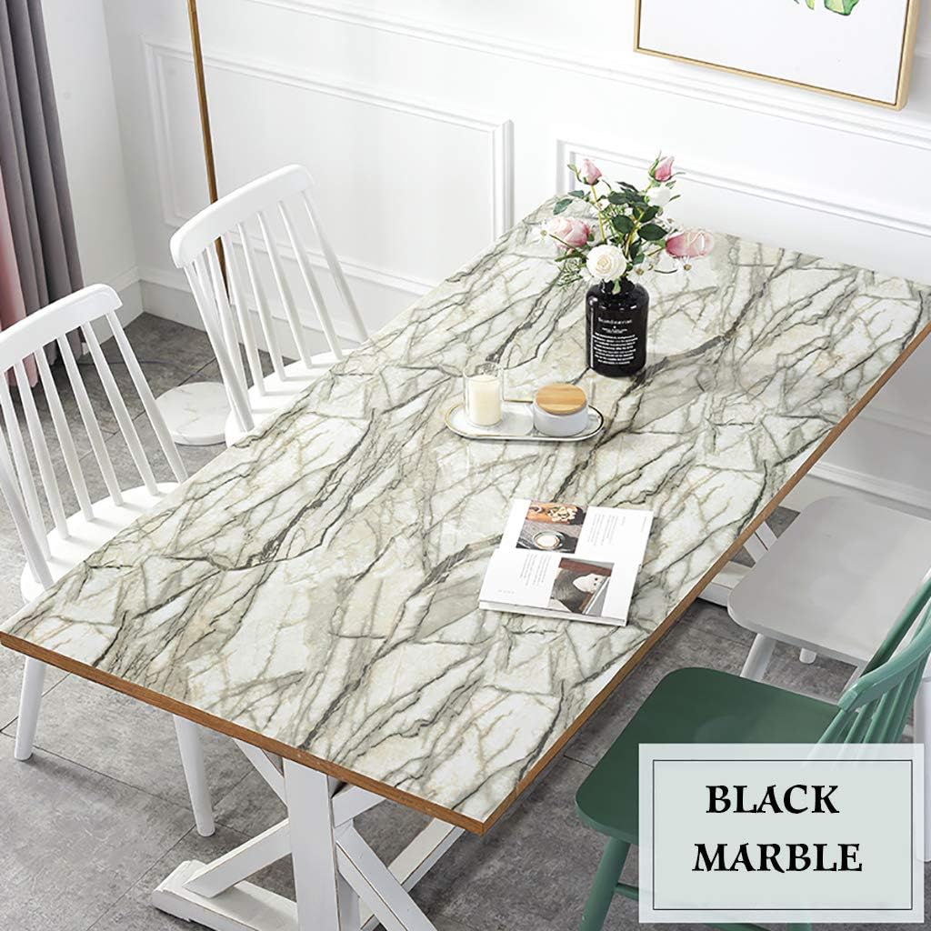 Rectangle Waterproof Plastic Table Protector, Thick Spillproof Vinyl