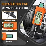 GODESON Digital Tyre Tread Depth Gauge 0-25.4mm Large LCD Display view 4