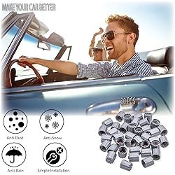 MEAJOO 30PCS TPMS Tire Valve Stem Caps, Plastic