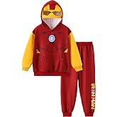 Marvel Spiderman Cosplay Costume Hulk Venom 2 Pcs Pocket Hoodie &amp;Pants 2-9Y | Avengers Captain America Iron Man Hood Outfit,Miles Morales Cloth,Matching Hoodie Pants Set,Kids Thor Apparel,Girls Tracksuit