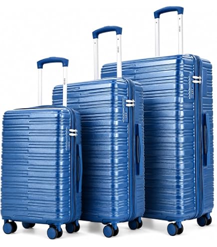 Amazon.com | IZOD Sabina 3 Piece Expandable Hardside Luggage Set