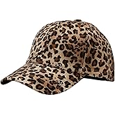 WDIRARA Women's Leopard Baseball Cap Outdoor Sun Hat Sports Caps