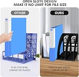 KXF Arched Desk Organizer 4 Compartments A4 File Magazine Holder ABS Plastic view 5