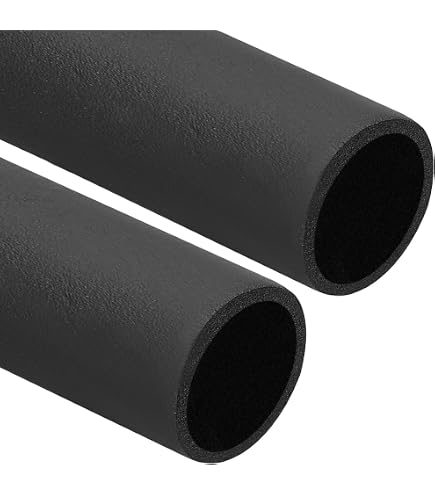 Uxcell Foam Tubing – 50mm ID X 65mm OD X 1m – Rubber Handle Grip & Pipe Insulation – Black