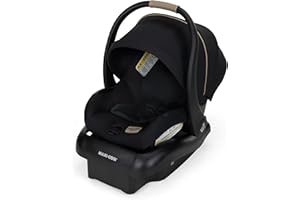 Maxi-COSI Mico Pro Baby Infant Car Seat, Ventilated Chair Design, Soft Headrest Pad, Easy-Install Latch, Adjustable Belt Guide, 3-Position Base, Stroller-Ready, Fits 4-30 lbs, up to 32 in, Sea Shadow