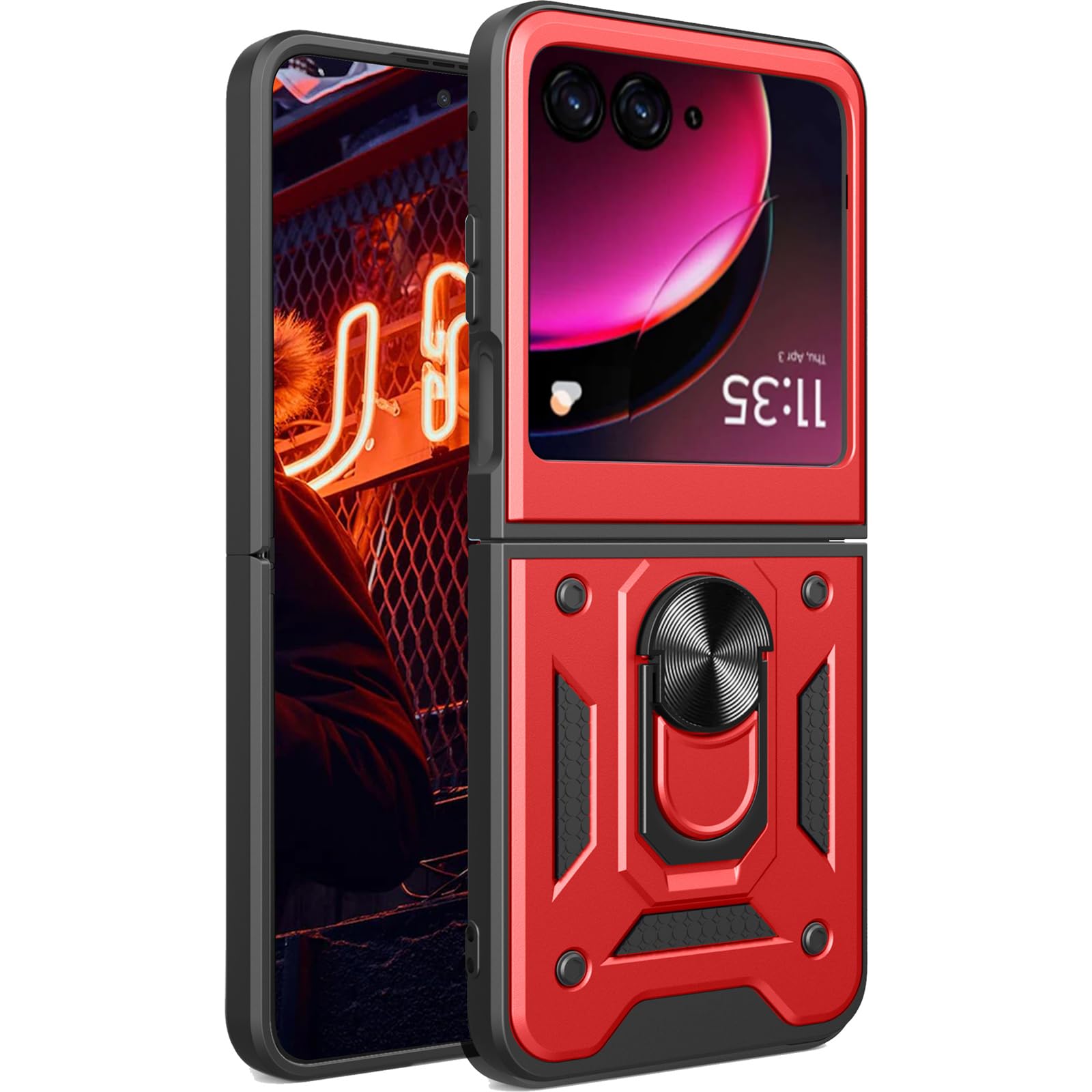 Ephoou Armor Case for Motorola razr+/ Motorola Moto Razr Plus 2023 for ...