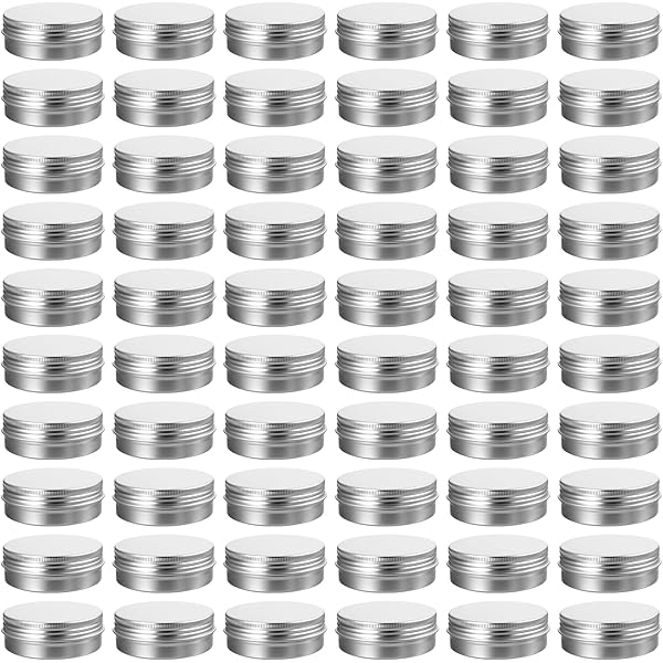 60-Pack Black Mini Metal Tins With Sliding Lids - 2.36x1.34x0.43 Inch Empty Containers For Crafts & Lip Balm