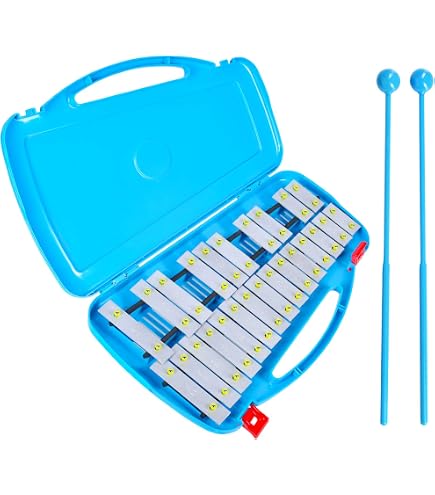 Silverstar Professional Glockenspiel / Xylophone - 25 Note, G59-G83 Range, With Case & Mallets