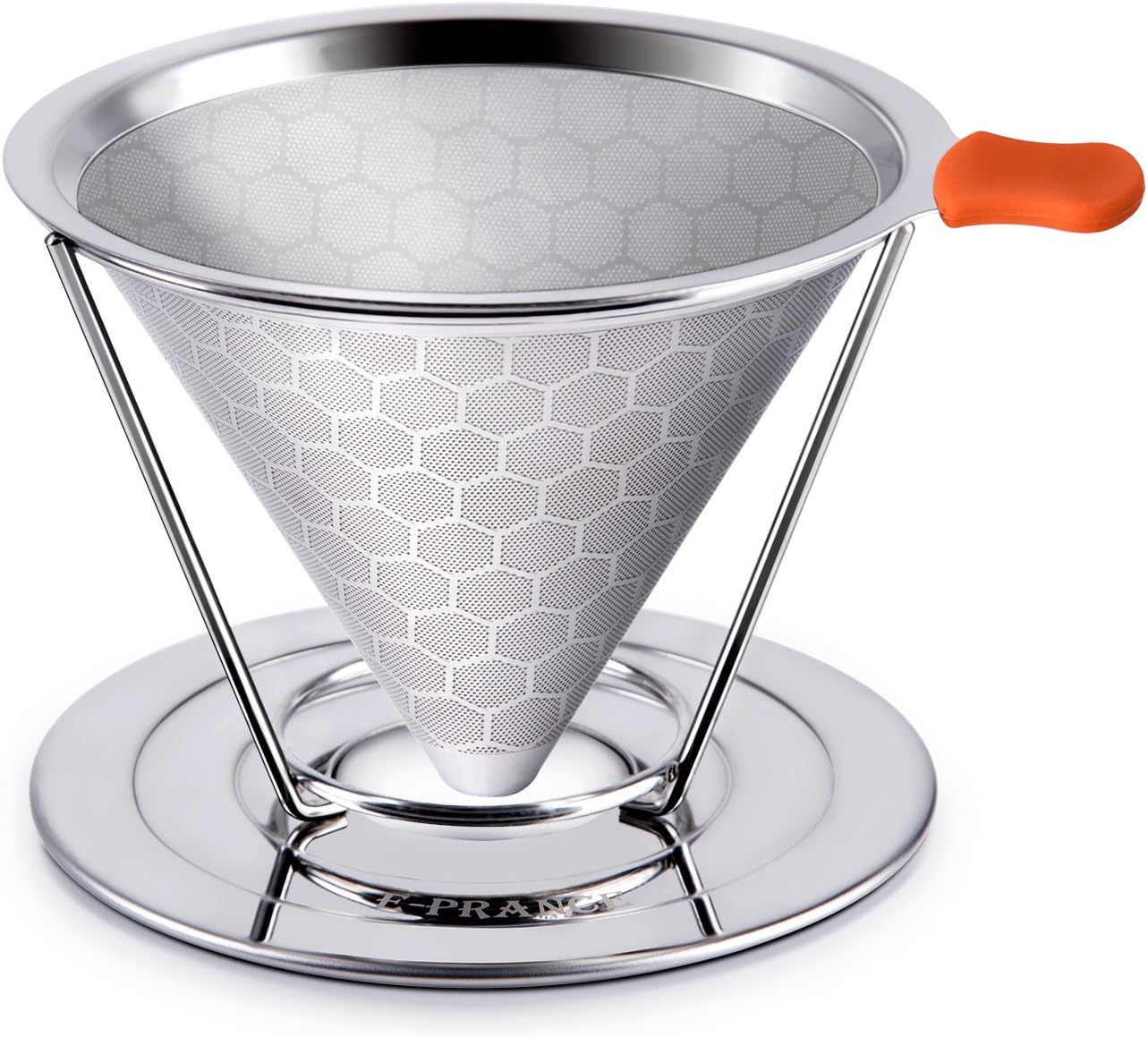 E Prance Reusable Pour Over Coffee Filter Cone Coffee Drip Filters Paperless Permanent Stainless Steel Double Mesh Coffee Strainer With Separate Stand For 1 4 Cups Amazon Co Uk Kitchen Home
