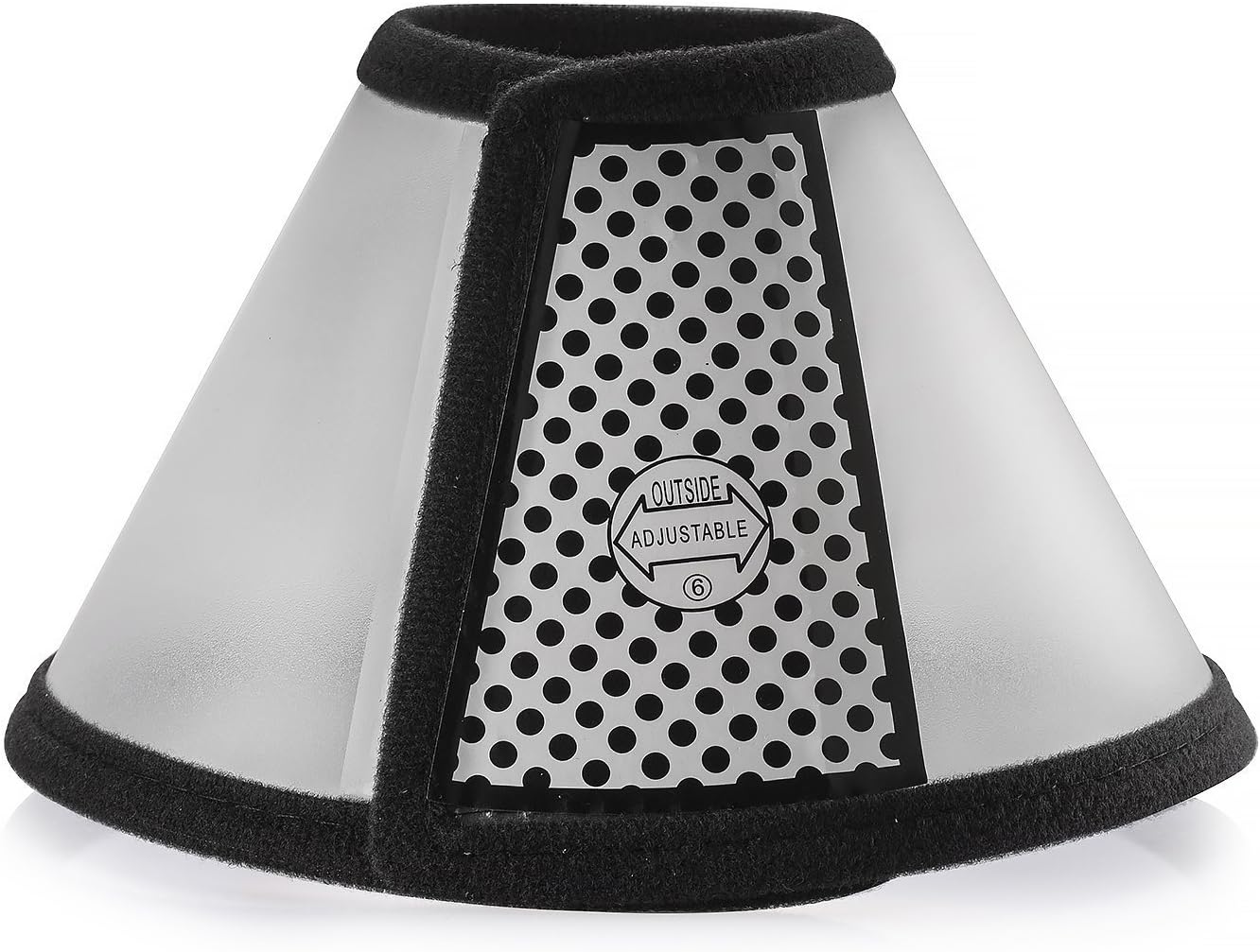Aidle Pet Cat Dog Soft Cone Protective Collar，Plastic Transparent Elizabeth Protective Collar Anti-Bite Lick Wound Healing Safety Practical Neck Cover(S 13-19cm/5.1”-7..4”)
