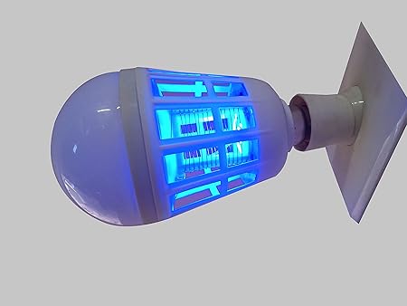 Gitesh Dual LED Bug Light Zapper and Mosquito Killer E27 Light Bulb (Multicolour)
