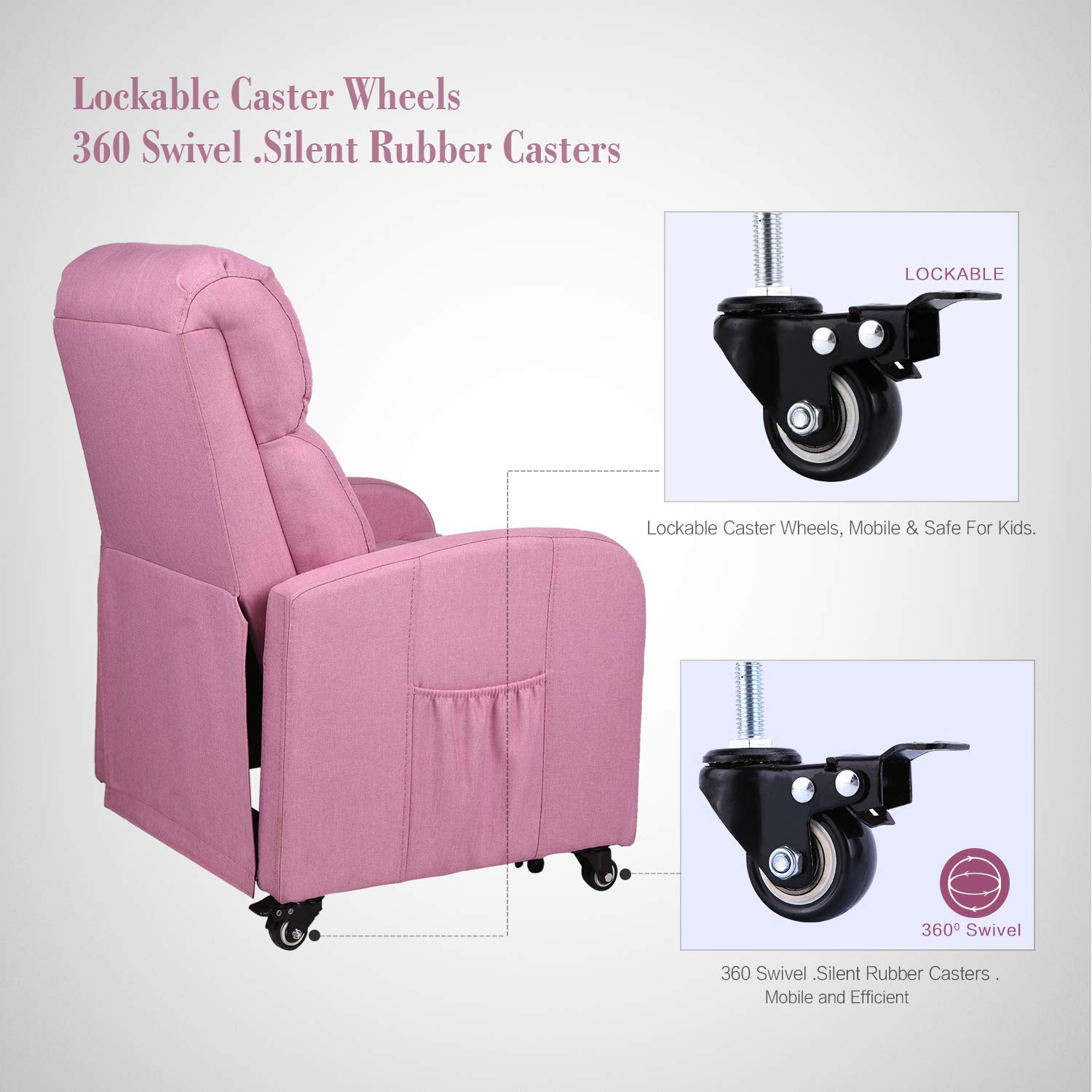 Blue Children Contemporary Reclining Sofa Upholstered Blue Children Contemporary Reclining Sofa Upholstered