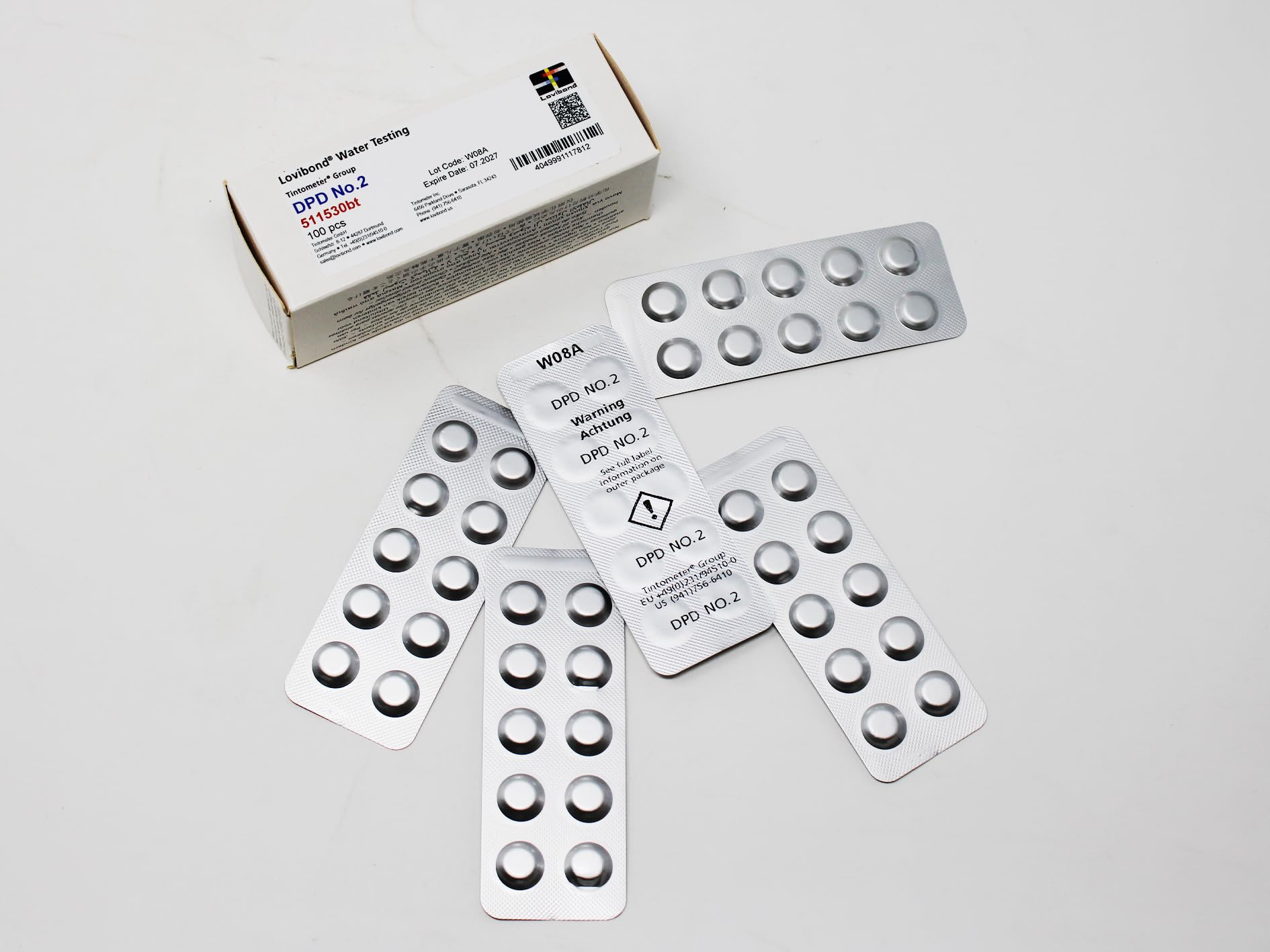 Lovibond DPD No 2 Comparator/Photometer Tablets