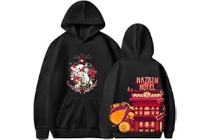 SGSOACO Hazbin Hotel Hoodie Hazbin Hotel Merch Jogging Suit Hoodies Pant Set Two-Piece Pullover Women Men Tracking Suit