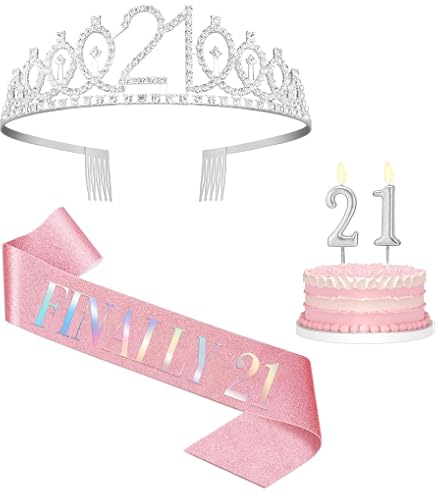 thumbnail image 2 of 21st Birthday Sash Hot Pink, Birthday Sash For Martinique 2 of 11