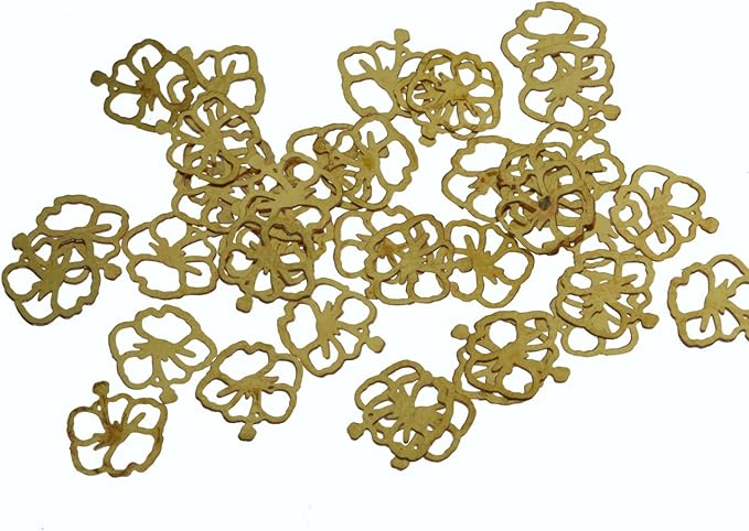 Amazon 紗や工房 メタルパーツ ハイビスカス 約6x6mm 約50個 ゴールド アートパーツ 埋め込み 封入資材 ネイル用品 デコ素材 手芸材料 部品 レジン アクセサリーパーツ 通販