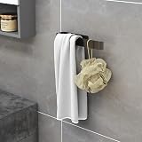 Vista SUS304 Self-Adhesive Towel Holder 25 cm Black Stainless Steel No Drilling view 7