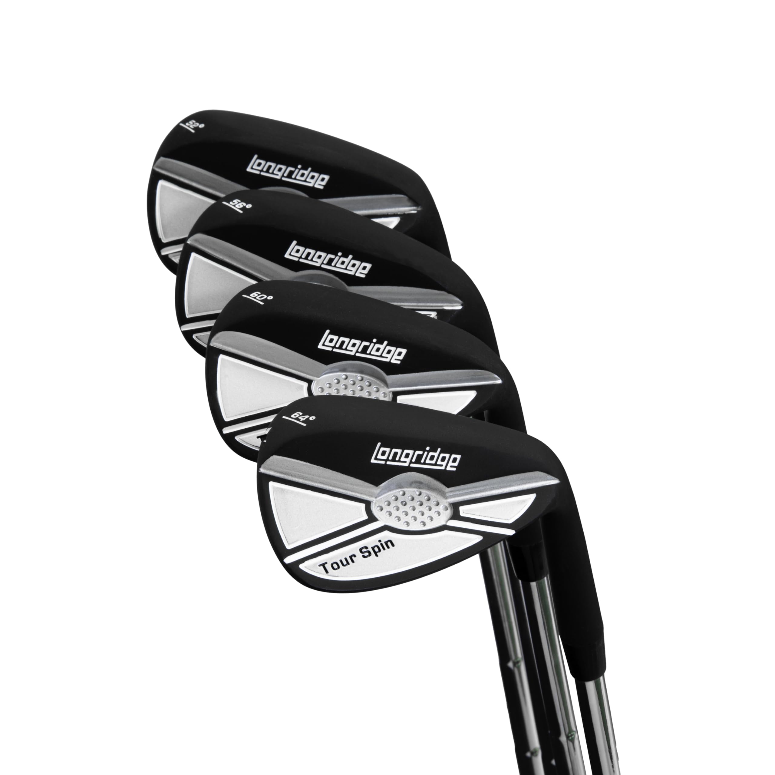 Longridge Tour Spin 60Deg Golf Wedge, Black