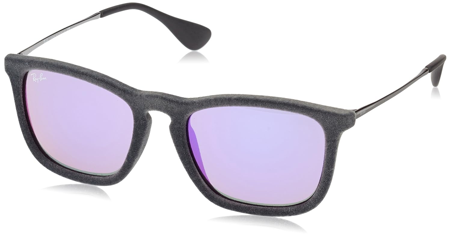 Ray Ban RB Gafas de Sol Unisex Gris Flock Grey mm