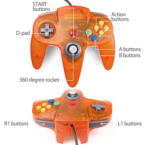 Analog Stick M64 Controller SAFFUN [USB Version] USB N64