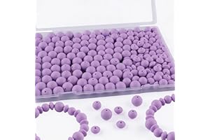 Kovict 200Pcs Mixed 12mm 15mm Silicone Beads for Keychain Making, 12mm Lentil Silicone Beads for Pens Bracelet Necklace DIY C
