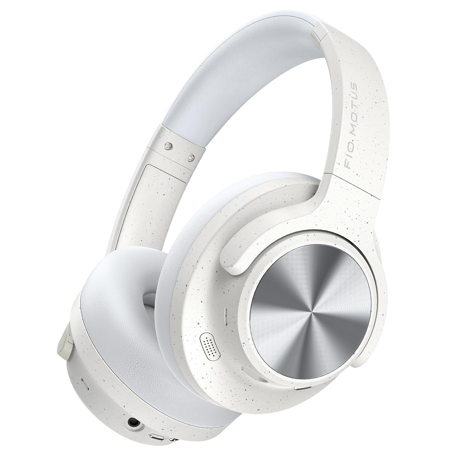 Photo 1 of FIO MOTUS Noise Cancelling Headphones: Wireless Over Ear Bluetooth Headphones with 130H Playtime - Hi-Res Sound Custom EQ via App Deep Bass Comfort Fit Ear Cups for Travel Home Office