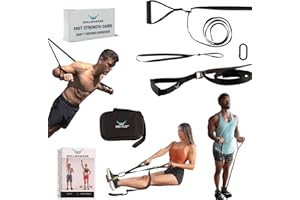 Bullworker ISO-FLO Isometric Exercise Equipment - Resistance Bands & Suspension Trainer Straps, Portable Home Gym, Back, Core
