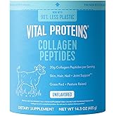 Vital Proteins Collagen Peptides Powder - Grass Fed Collagen Peptides for Hair, Nail, Skin, Bone & Joint Health, Unflavored, 